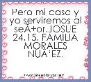 Pero mi casa y yo serviremos al seÃÂ±or.JOSUE 24.15. FAMILIA MORALES NUÃâEZ.