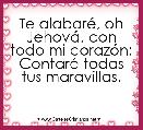 Te alabarÃ©, oh JehovÃ¡, con todo mi corazÃ³n; ContarÃ© todas tus maravillas.