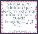 Se que es tu fidelidad que lleva mi vida mÃ¡s allÃ¡,de lo que pueda imaginar... ♪♫ A.C.H