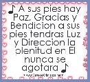 ♪ A sus pies hay Paz, Gracias y Bendicion a sus pies tendras Luz y Direccion la plenitud en El nunca se agotara ♪