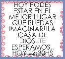 HOY PODES ESTAR EN EL MEJOR LUGAR QUE PUEDAS IMAGINAR!!LA CASA DE DIOS!!TE ESPERAMOS..
HOY 13:30HS
IGLE.LOS OLIVOS!