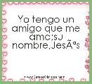 Yo tengo un amigo que me ama;su nombre,JesÃÂºs