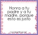 Honra a tu padre y a tu madre, porque esto es justo