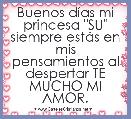 Buenos dÃ­as mi princesa 