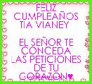FELIZ CUMPLEAÃOS TIA VIANEY 
 
EL SEÃOR TE CONCEDA
LAS PETICIONES DE TU CORAZON♥ 