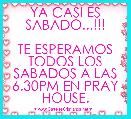 YA CASI ES SABADO...!!!

TE ESPERAMOS TODOS LOS SABADOS A LAS 6.30PM EN PRAY HOUSE.



                      