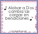 ♪ Alabar a Dios cambia las cargas en bendiciones ♪
