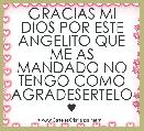 GRACIAS MI DIOS POR ESTE ANGELITO QUE ME AS MANDADO NO TENGO COMO AGRADESERTELO
♥