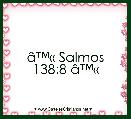 Ã¢â¢Â« Salmos 138:8 Ã¢â¢Â«