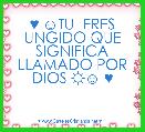 ♥ ☺TU  ERES UNGIDO QUE SIGNIFICA LLAMADO POR DIOS ☼☺ ♥ 