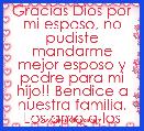 Gracias Dios por mi esposo, no pudiste mandarme mejor esposo y padre para mi hijo!! Bendice a nuestra familia. Los amo a los dos &