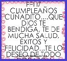 FELIZ CUMPLEAÃOS CUÃADITO....QUE DIOS TE BENDIGA, TE DE MUCHA SALUD, EXITOS Y FELICIDAD...TE LO DESEO DE TODO CORAZON HENRYTO..