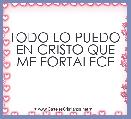 TODO LO PUEDO EN CRISTO QUE ME FORTALECE