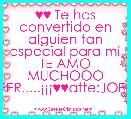 ♥♥ Te has convertido en alguien tan especial para mÃ­ TE AMO MUCHOOO FER.....Â¡Â¡Â¡♥♥atte:JOEL 