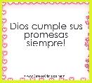 Dios cumple sus promesas siempre!