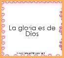 La gloria es de Dios 