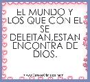 EL MUNDO Y LOS QUE CON EL SE DELEITAN,ESTAN ENCONTRA DE DIOS.