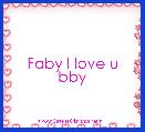 Faby l love u bby