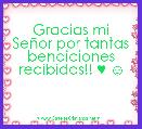 Gracias mi SeÃ±or por tantas bendiciones recibidas!! ♥ ☺