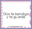 Dios te bendiga y te guarde