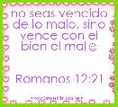 no seas vencido de lo malo, sino vence con el bien el mal☺

                          Romanos 12:21