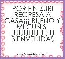 POR FIN ZURI REGRESA A CASAÂ¡Â¡Â¡ BUENO Y MI CUÃIS  JIJIJIJIJIJIJIJIIJ BIENVENIDAS 