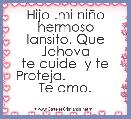 Hijo .mi niÃ±o hermoso
Iansito. Que Jehova
te cuide  y te
Proteja.              Te amo.