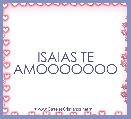 ISAIAS TE AMOOOOOOO 
