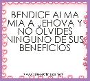 BENDICE ALMA MIA A JEHOVA Y NO OLVIDES NINGUNO DE SUS BENEFICIOS