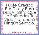 Fuiste Creado Por Dios y Para Dios y Hasta Que Lo Entiendas Tu Vida No TendrÃ¡ NingÃºn Sentido.