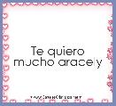 Te quiero mucho aracely 