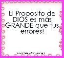 El PropÃ³sito de DIOS es mÃ¡s GRANDE que tus errores!