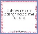 Jehova es mi pastor nada me faltara