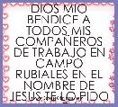 DIOS MIO BENDICE A TODOS MIS COMPAÃEROS DE TRABAJO EN CAMPO RUBIALES EN EL NOMBRE DE JESÃS TE LO PIDO AMEN