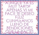 AUNQUE YA ES MUY TARDE APENAS VI MI FACE TE DESEO FELIZ CUNPLEANOS LLENO DE BENDICIONES QUE LA PACES EXELENTE DANY 