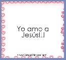 Yo amo a JesÃºs!!!