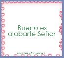 Bueno es alabarte SeÃ±or