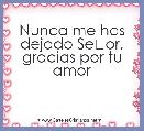 Nunca me has dejado Se�or, gracias por tu amor