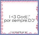 I <3 God(: