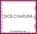 DIOS CUMPLIRÃ,