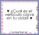 ♥ Â¿Cual es el versiculo clave en tu vida? ♥