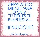 ABRA ALGO DIFICL PARA DIOS ? 
TU TIENES TU RESPUESTA...

BENDICIONES