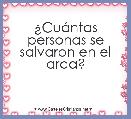 Â¿CuÃ¡ntas personas se salvaron en el arca?