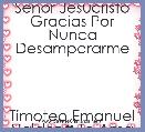 SeÃ±or Jesucristo Gracias Por Nunca Desampararme




Timoteo Emanuel Valdez ♥ Te Ama Mama Que Dios Te Bendiga Mucho