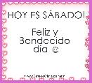 HOY ES SÃBADO!

Feliz y 
Bendecido 
dia ☺