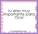 Tu eres muy importante para Dios!