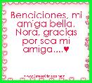 Bendiciones, mi amiga bella, Nora, gracias por sea mi amiga....♥ 