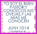 YO SOY EL BUEN PASTOR;Y CONOZCOS MIS OVEJAS,Y LAS MIAS ME CONOCEN

JUAN 10:14




