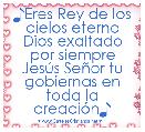 ♪Eres Rey de los cielos eterno Dios exaltado por siempre JesÃºs SeÃ±or tu gobiernas en toda la creaciÃ³n♪