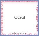 Coral